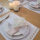 Maison Charlo - Kit 4 Porta Guardanapos Mini Flor Lírio Branc