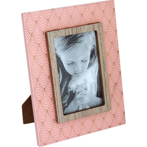 Maitê Porta-retratos Fotos 10x15 23x18x1cm Mdf Rosa