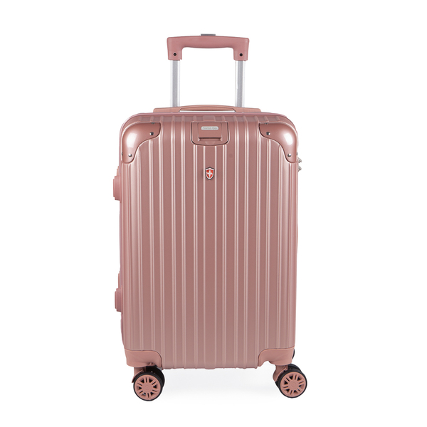 Mala De Bordo Abs Para Viagem Swiss Go Suiça Cadeado Integrad