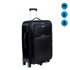Mala de Viagem Média Rodinha 360° com Cadeado Chess Preto Ses