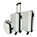 Malas De Viagem Kit 3 Peças Bordo Com Rodinha Cadeado Bolsa B