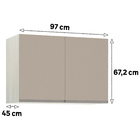 Maleiro 2 Portas 67,2x97x45cm Madeira Connect Prime Luciane