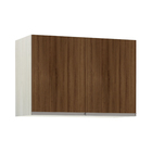 Maleiro 2 Portas 67,2x97x45cm Madeira Nogueira Dourado Prime Luciane