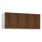 Maleiro 4 Portas 67,2x165x45cm Madeira Nogueira Dourado Prime Luciane
