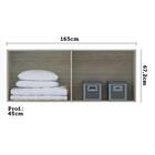 Maleiro Casal Luciane 4 Portas Prime Plus 165 Cm Cumaru