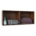 Maleiro Ponte 3 Portas 145 Cm Nogueira Dourado Com Cumaru