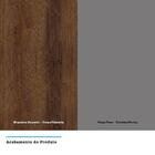 Maleiro Ponte Casal 4 Portas 165 Cm Dourado C/ Cinza Puro