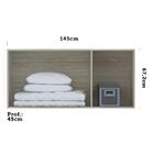 Maleiro Ponte Casal Luciane 3 Portas Prime Plus 145 Cm Gaia