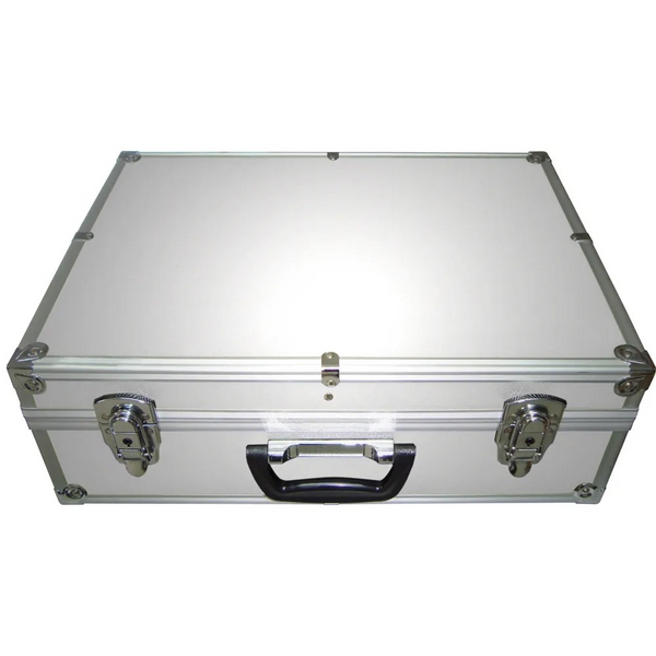 Maleta Aluminio Case Reforçada Divisória Mod Grande Com Alça