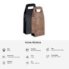 Maleta Bolsa De Courino Para Transportar 2 Garrafas Vinho Mar