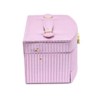 Maleta De Bijuterias E Joias Em Couro Sintético Rosa