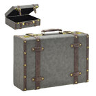 Maleta Decorativa Cinza 40cm