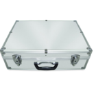 Maleta Em Alumínio G C/suporte (45 X 32 X 15cm) Grande Noll