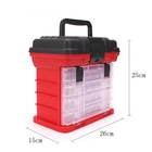 Maleta Gaveteiro Pescaria Caixa Organizadora Multiuso Com 4 E