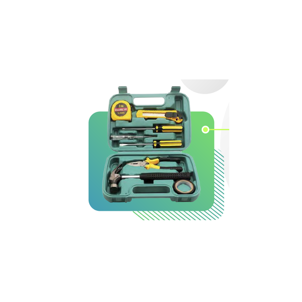 Maleta Kit Jogo Ferramentas Gerais Utilidades Uso Domestico 9
