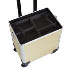 Maleta Maquiagem Alumínio Profissional Com Divisórias E Rodíz