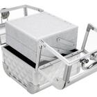 Maleta Maquiagem Joias Alumínio E Acrílico Pelegrin Pel-m1011