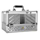 Maleta Maquiagem Joias Alumínio E Acrílico Pelegrin Pel-m1019