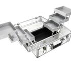 Maleta Maquiagem Joias Alumínio E Acrílico Pelegrin Pel-m1019