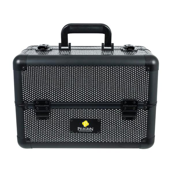 Maleta Maquiagem Joias Manicure Alumínio Abs Pelegrin Pel-m10