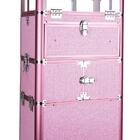 Maleta Maquiagem Profissional Alumínio Abs 3 Em 1 Pelegrin Pe