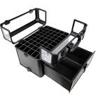 Maleta Maquiagem Profissional Alumínio Abs 3 Em 1 Pelegrin Pe