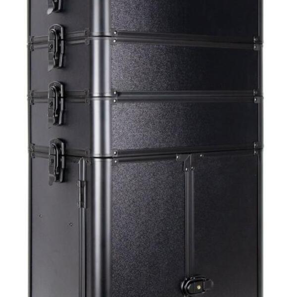 Maleta Maquiagem Profissional Alumínio Abs 4 Em 1 Pelegrin Pe