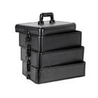 Maleta Maquiagem Profissional Alumínio Abs 4 Em 1 Pelegrin Pe