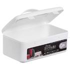 Maleta Plástico Necessaire Branco 10x23x13cm Brinox