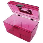 Maleta Organizadora Com Divisórias Maquiagem - Rosa/preto