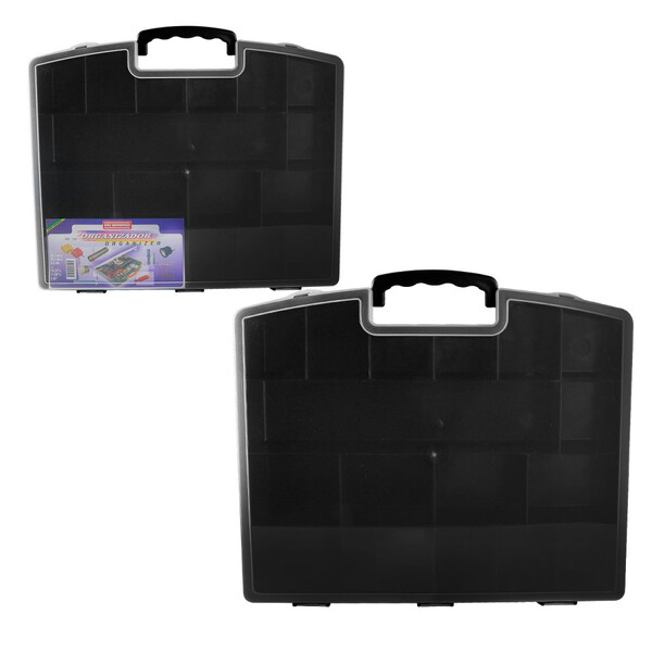 Maleta Organizadora De Ferramentas 18 Divisórias Com Tampa