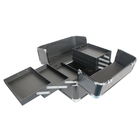 Maleta Organizadora Para Maquiagem com Alumínio 6 Bandejas -