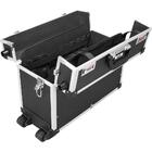 Maleta Para Ferramentas 455x205x320mm Preta Com Puxador E Ro