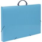 Maleta Plastica Com Alca Colors A3 Azul 35x33x50,5cm