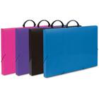 Maleta Plastica Com Alca Colors A3 Rosa 35x33x50,5cm