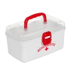 MALETA PRIMEIROS SOCORROS MEDICAMENTOS MEDIA BRANCA S/BANDEJA TERMOPLASTICO 24,00 CM 13,00 CM 14,00 CM NITRONPLAST