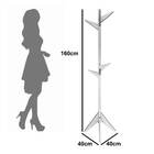 Mancebo Cabideiro Em Madeira Com Arara De Roupas E Bolsa - Ar