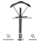 Mancebo Cabideiro Metal Madeira Gravatas Roupas Fabio Castanho