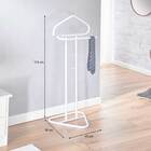 Mancebo Cabideiro Metal Porta Gravatas Roupas Camilo Branco