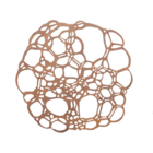 Mandala Bolhas - Marrom - 120 Cm