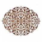 Mandala Crepúsculo Aço Galvanizado 120x90cm - Preto