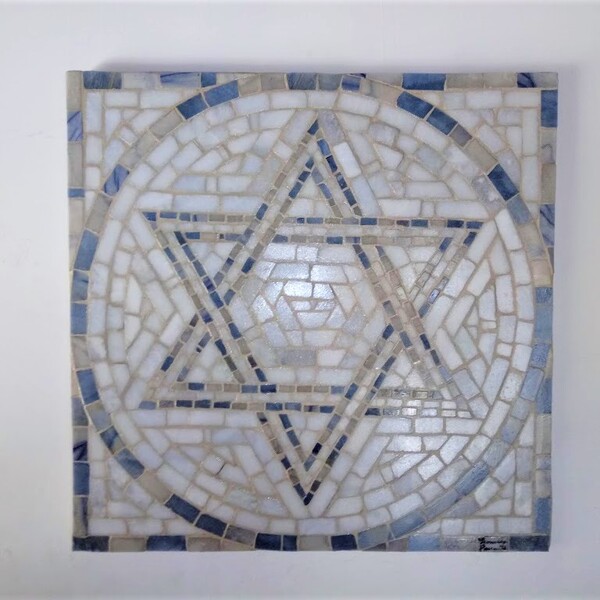 Mandala De Parede Estrela De David - 80cm