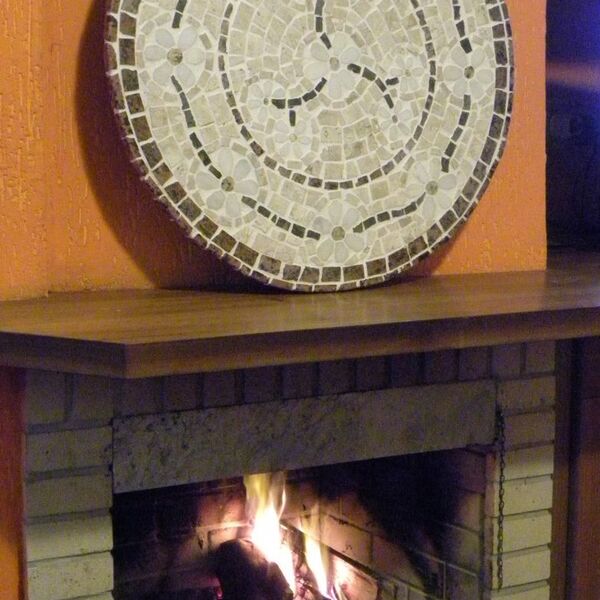 Mandala De Parede Floral Rosone Venezia - 80cm