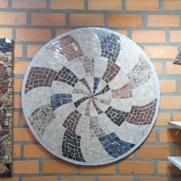 Mandala De Parede Rústica Colori Mossi I - 90cm