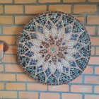 Mandala De Parede Vitral Árabe - 60cm