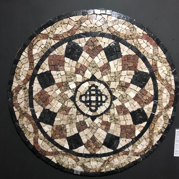 Mandala De Pedra Para Parede Semente De Girassol 80cm