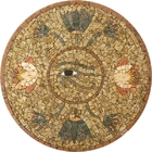 Mandala De Pedras Olho De Isis Horus E Osiris R025 - 90 Cm