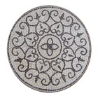 Mandala De Piso Mosaico Mármore Italico R352 - 100 Cm