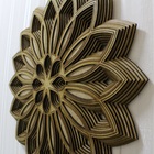 Mandala Decorativa Ambiente Sala Quarto 3d 75x75 38116 Marrom