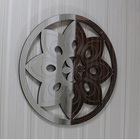 Mandala Decorativa Ambiente Sala Quarto 45x45 38117 Prata